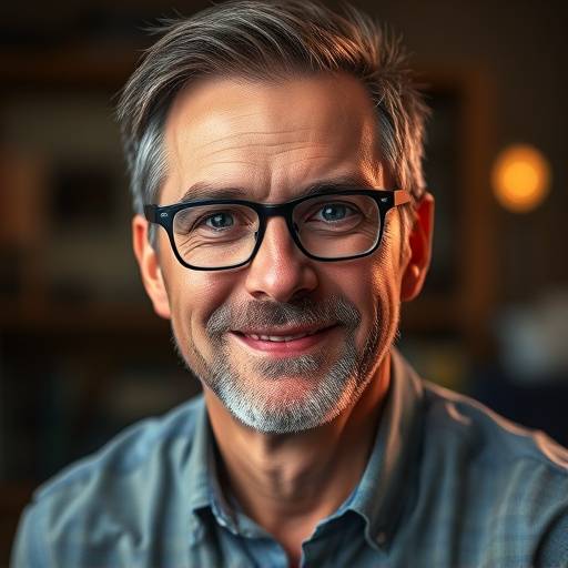 Portrait of Michael Brown, Lead Animator at Emberglow Studios.